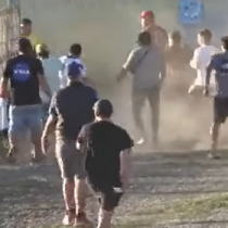 Partido de copa amateur de fútbol terminó con masiva pelea y balazos